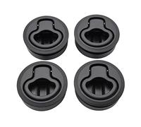 MENGXIU MENGKE 6pcs / 10pcs Traches de Pont en Plastique Soulevez la poignée de la poignée Non Clignotante Ronde Rond Pull Tire de la loquet Slam for RV Casier Marin Marin Marin de Bateau(4 Pieces)