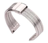 MENGXIU MENGKE Bracelet De Montre En Acier Inoxydable Bracelet 20mm 22mm Respirant Femmes Hommes Bracelets De Montre À Dégagement Rapide Accessoires De Bande De Barre De Ressort(Silver,22mm)