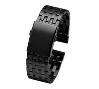 MENGXIU MENGKE Bracelet De Montre En Acier Inoxydable Compatible Avec Diesel DZ4316 DZ7395 7305 4209 4215 Bracelet De Montre En Métal Solide For Hommes 24 Mm 26 Mm 28 Mm 30 Mm(B Black,28mm)