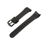 MENGXIU MENGKE Bracelet De Montre En Caoutchouc De Silicone, 24mm X 20mm, Compatible Avec Graham Racing, Nouveau(Black Black Buckle)