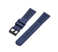 MENGXIU MENGKE Bracelet De Montre En Caoutchouc Fluoré À Structure Poreuse 20mm 22mm, Nouveau Design, Bracelets De Montre En Caoutchouc FKM À Dégagement Rapide(Blue 2,22mm)