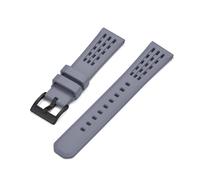 MENGXIU MENGKE Bracelet De Montre En Caoutchouc Fluoré À Structure Poreuse 20mm 22mm, Nouveau Design, Bracelets De Montre En Caoutchouc FKM À Dégagement Rapide(Gray 2,22mm)