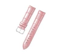 MENGXIU MENGKE Bracelet De Montre En Cuir Véritable, Motif Flammé, Surface Glacée, Bracelet Brillant, 12 14 16 18 20 22 Mm, Accessoires De Montre(Pink,14mm)