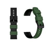 MENGXIU MENGKE Bracelet De Montre En Silicone 20mm 22mm, Bracelet De Montre En Caoutchouc À Dégagement Rapide For Hommes Et Femmes, Bracelet De Remplacement Étanche(Green Black 2,22mm)
