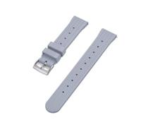 MENGXIU MENGKE Bracelet De Montre Gaufré En Caoutchouc Fluoré, 20mm 22mm, FKM À Dégagement Rapide, Bracelet De Montre De Remplacement For Hommes(Gray Silver,20mm)
