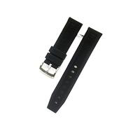MENGXIU MENGKE Bracelet De Montre Noir De Luxe For Hommes 20mm 22mm En Caoutchouc De Silicone Ceinture De Montres Compatible Avec TAG Strap Heuer(20mm black)