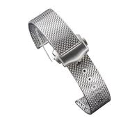 MENGXIU MENGKE Bracelet En Acier Inoxydable Argenté De 20 Mm Compatible Avec Les Pièces D'accessoires De Montre De Remplacement De Bracelet De Luxe Seamaster Omega007 Seamaster(O logo 20 and o bag)