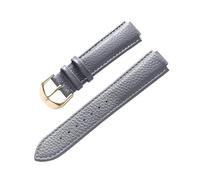 MENGXIU MENGKE Compatible Avec Le Bracelet Ballon Bleu Cartier En Cuir Grainé De Litchi En Cuir Souple 12 Mm, Accessoires De Bracelet Convexe For Hommes Et Femmes(Grey gold buckle,14X8mm)