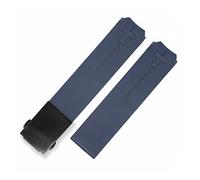 MENGXIU MENGKG Silicone Watchband 20mm 21mm Sports Compatible With Tissot Touch T013 T047 Bracelet en caoutchouc bande de montre T-Sport imperméable T013420A T047420A T33(Blue black 20mm)