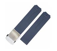 MENGXIU MENGKG Silicone Watchband 20mm 21mm Sports Compatible With Tissot Touch T013 T047 Bracelet en caoutchouc bande de montre T-Sport imperméable T013420A T047420A T33(Blue silver 20mm)