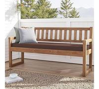MENGXUAN Coussins de Banc Personnalisés 58 x 110 cm Fond Antidérapant Coussin pour Banc de Jardin Plusieures Tailles et Couleurs à Choisir pour de Terrasse Balcon Banquette, Brun