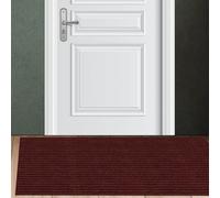 MENGXUAN Tapis Anti Salissures 140 x 156 cm Interieur et Extérieur Antidérapant Absorbant Tapis D'Entrée Lavable en Machine pour Porte, Jardin, Cour, Rouge