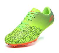 Mengxx Chaussures de Course D'athlétisme Sprint Hommes Baskets Antidérapantes à Pointes
