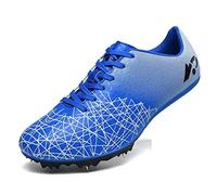 Mengxx Chaussures de Course D'athlétisme Sprint Hommes Baskets Antidérapantes à Pointes