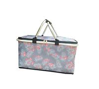 Mengyu Panier de Pique-Nique Pliable Con Confortable Anse Panier Isotherme Cabas de Courses, Camping, ou Pique Nique pour Famille Pique-Nique (Style#29, 46 * 28 * 24cm)