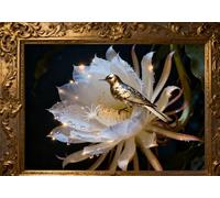 mengzhiyi Kits de Point de Croix Céréus nocturne et Dragon-Phoenix Kit de Broderie au Point de Croix Estampillé et, pour les Travaux d'Aiguille d'Adultes Débutants