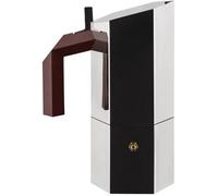 Alessi Cafetière moka Menhir 15cl bordeaux, acier inoxydable LxlxH 7,5x14x18cm