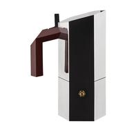 Alessi Cafetière moka Menhir 15cl bordeaux, acier inoxydable LxlxH 7,5x14x18cm