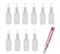 Menibeuty 10Pcs Dermapen Microneedling 12 Pin, dr Pen Microneedling, Patch Micro Aiguilles Micro Needling Visage, Cartouche Microneedlings Visage pour Les Soinds De La Peau