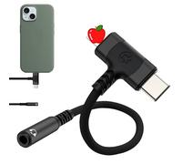 Menibeuty 2-in-1 USB C + Light1ngs Jack 3.5mm Adaptateur Casque, Adaptateur Audio AVCE Puce DAC Haute Compatible avec 1Phone 16 15 14 13, Ga1axy S25/S24/S23/S22 P60/P50/P40 (Noir)