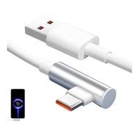 Menibeuty 2M Cable Charge Rapide USB C pour Chargeur 120W, Cable USB Usbc, Câble Type-C de Charge coudé Charge Turbo pour 14/13T/12X/12T/11T Pro/11 Lite/10T/Note 13/12/11/ Mi 11