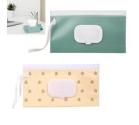 Menibeuty 2Pcs Sac De Lingettes Humides Pour Bébés, Boite A Lingettes Humides Pour Les Déplacements, Boîte De Lingette Pour Waterwipes Bebe Lingette Et Accessoires (Bohême Verte)