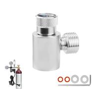 Menibeuty Adaptateur pour bouteille de CO2, adaptateur Quick Connect TR21-4 vers W21.8 CO2, adaptateur Quick Connect compatible avec les systèmes SodaStream et fûts de bière à domicile
