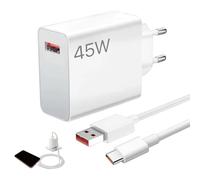 Menibeuty Chargeur 45W pour Xiaomi, Chargeur Rapide avec 2m Câble USB C Chargeurs Rapide xiao mi, pour Xiaomi Note 13 12 Pro Mi 10T Pro Lite Redmi 13x Poco M6 X5 M5s X3 F3 Note 14 13s Pad etc