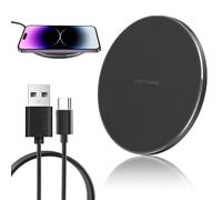 Menibeuty Chargeur sans Fil 35W Qi Ultra Rapide, Station de Charge à Induction Compatible avec iPhone 16/15/14/13/12 Pro Max, Galaxy S24/S23/S22, Google Pixel 9/8, Pad de Charge avec Câble USB-C