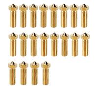 Menibeuty Kit de 20 Buse Imprimante 3D Buses Haute Vitesse en Laiton, 8 pièces 0,4 mm et 3 pièces 0,2 mm, 0,6 mm, 0,8 mm, 1,0 mm Kit de buse