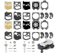 Menibeuty Kit Réparation du Carburateur, Joint Membrane Joint Diaphragme Joint Carburateur Debroussailleuse Membrane Carburateur Debroussailleuse, Compatible avec K10-WAT WA & WT Séries, 2 Ensembles
