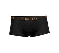 menique Boxer en laine mérinos pour femme - Certifié Oeko-tex - Sans frottements, Noir , L