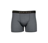 menique Boxer pour homme 100 % laine mérinos - Couche de base pour homme - Sous-vêtements anti-frottements - Doux et respirant - Sans odeur - Pour le sport, la course à pied, le quotidien, gris foncé