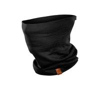 Menique Masque coupe-vent pour femme 100 % laine mérinos (One SIze, Noir)