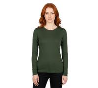 menique T-shirt à manches longues 100 % mérinos pour femme - Sous-vêtements chauds - 160 g/m² - Couche de base - Sous-vêtements thermiques respirants et anti-odeurs - Pour le sport, le ski et la