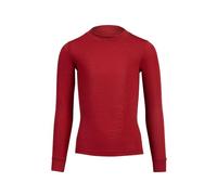 menique T-shirt unisexe à manches longues pour enfants en laine mérinos bio pour filles et garçons, Cerise royale, 146-152