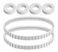 Menkxi Lot de 6 accessoires de nettoyage de piscine compatibles avec les robots Maytronics Dolphin 4 anneaux d'escalade de rechange 6101611-R4 2 rails de distribution pour robot 9983152-R2