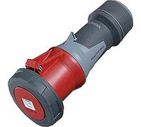 Mennekes 101300058 prolongateurs Power top Xtra, prises de courant cEE, 400 V, 50 - 60 Hz, 63 a, 5 pôles, IP 67 Degré Protection, Rouge