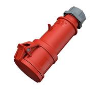 Mennekes 101300064 prolongateurs CEE Pro Top, prises de courant, 400 V, 50 - 60 Hz, 32 A, 5 pôles, IP 44 degré Protection, 10 Emballage, rouge