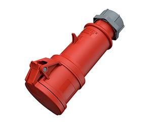 Mennekes 101300064 prolongateurs CEE Pro Top, prises de courant, 400 V, 50 - 60 Hz, 32 A, 5 pôles, IP 44 degré Protection, 10 Emballage, rouge