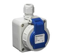 Mennekes Bases Schuko 101700017 – 16 A/230 V – IP68 – Lot de 10 – Bleu