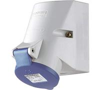 mennekes 1720 interne de fixation prise murale avec double Contact, protection IP 44, 6 heures Terre Position, 3 pôles, courant 16 A, 230 V, bleu