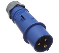 Mennekes 248 Amv-top Single Part Corps Plug, protection IP 44, 6 heures Terre position, 3 Pole, courant de 16 A, 230 V, Bleu