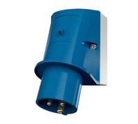 Mennekes Prise murale mâle CEE-CARA 332 – 16 A 3 pôles 230 V – Bleu IP44 bornes à vis, terre 6 h