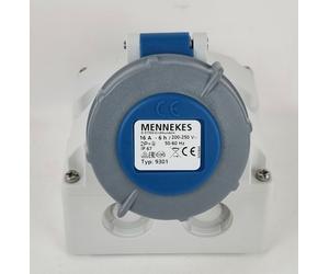 MENNEKES 9301 Connecteur Industriel Femelle 3P 16A 230V Montage Mural