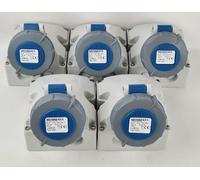MENNEKES 9301 Lot de 5 Connecteurs Industriels Femelle 3P 16A 230V Montage Mural