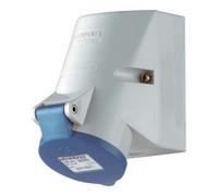 Mennekes Prise murale 1720 fixation interne double contact IP44 3 pôles 16 A 230 V Bleu