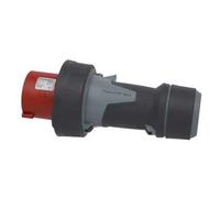 Mennekes Fiche Power top Xtra 5 pôles 63 A 400 V IP67 surface caoutchouc rouge position terre 6 h