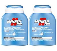 MENNEN - Baume Apaisant 2-en-1 Homme Après-Rasage + Soin Visage pour Peaux Sensibles - 100 ml