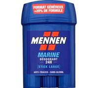 Mennen - Marine Deodorant Homme 24h Stick Large Sans Alcool Anti Traces 60 Ml